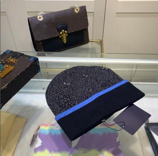 

fashion beanie cold proof skull caps warm autumn winter breathable fitted bucket hat 5 color cap highly quality3810478, Blue;gray