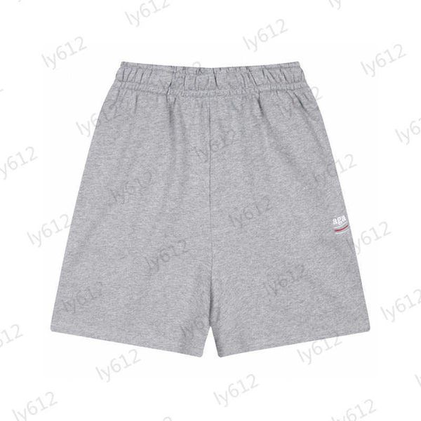 

gray mens shorts designer spring summer solid color fashion casual classic brand cola embroidered logo loose fitting cotton shorts male clot, White;black