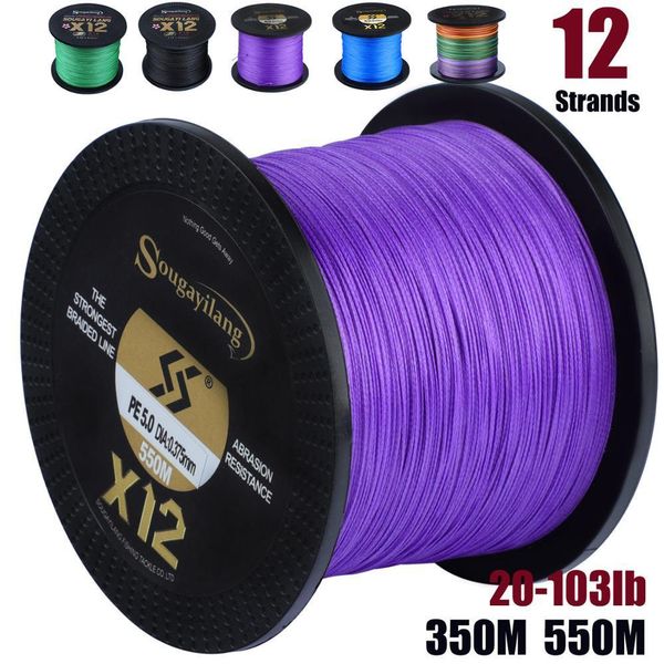 

braid line sougayilang super power series 300m 500m 12 strand 20103lb braided fishing line pe multifilament braid lines lake river fishing 2