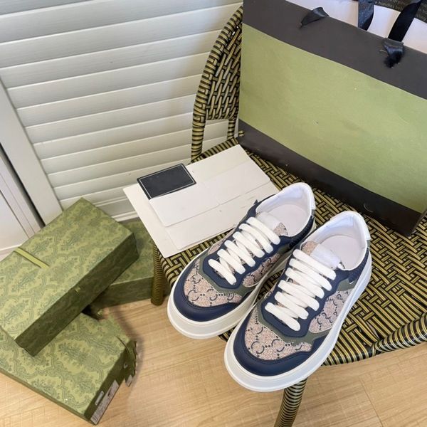 

designers printed embossed sneaker shoes men women casual shoe retro trainer thick bottom genuine leather classic canvas in beige and ebony, Black