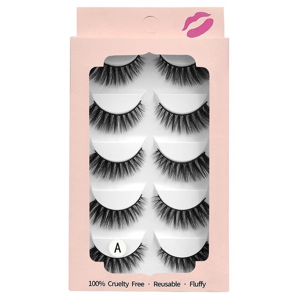 

thick natural 3d mink false eyelashes soft light handmade reusable multilayer fake lashes extensions full strip lash makeup