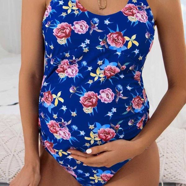 

one piece swimsuit printed plus size swimwear for pregnant women, White;black
