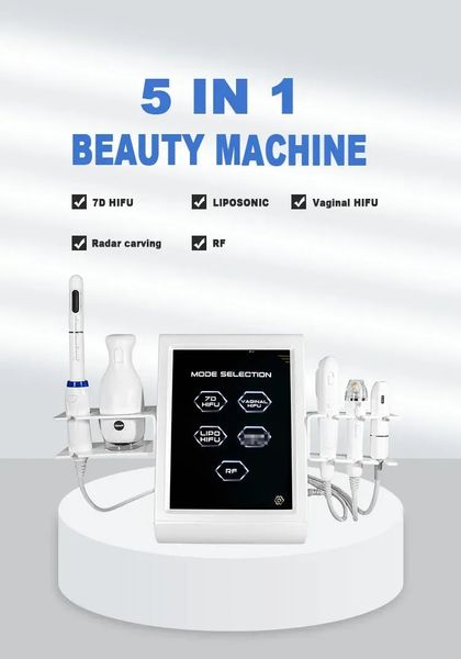 

beauty items 7d hifu anti wrinkle face lift skin tightening 5 in 1 machine