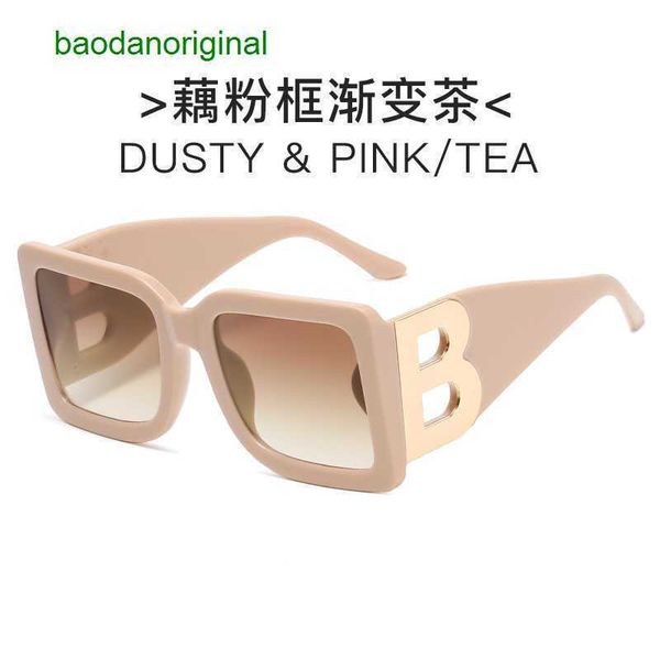 

burbrerys designer sunglasses new fashion big frame sunglasses men's and women's online popular street aqcr, White;black