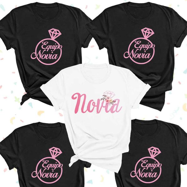 

equipo novia shirt team bride shirt team bride t-shirt bride gift ideas bridal party ideas bachelorette party hen party evjf t s, White;black