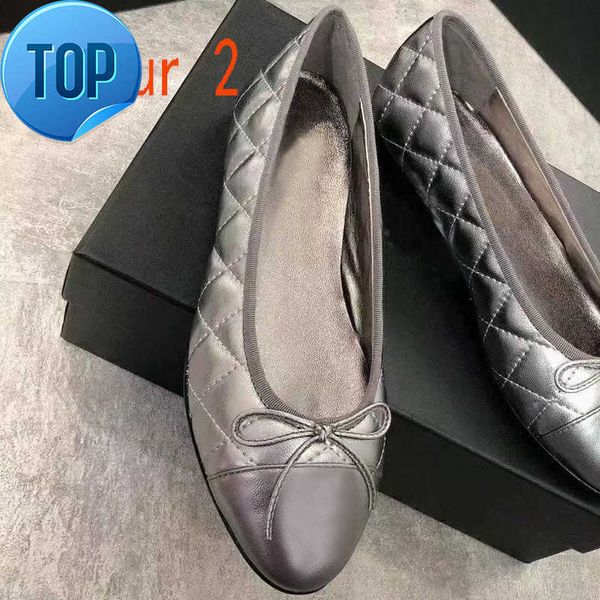 

sandals designer dress shoes spring and autumn 100% cowhide letter bow ballet dance fashion women black flat boat shoe lady leather trample