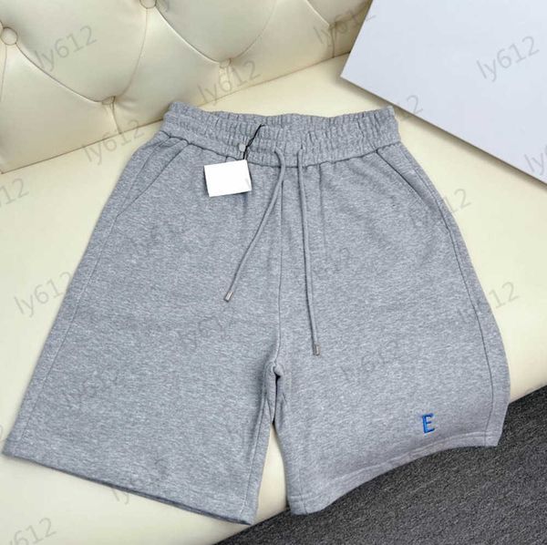 

mens grey shorts designer spring summer fashion leisure luxury loose fitting brand letter cartoon embroidered waist sports shorts male cloth, White;black