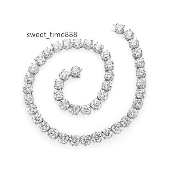 

s925 silver cuban chain full of moissanite fashion trend moissanite necklace