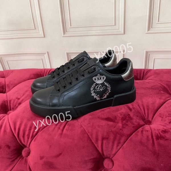 

2023men fashion designer casual shoes white black sneakers leather trainer printed platform trainers shoes