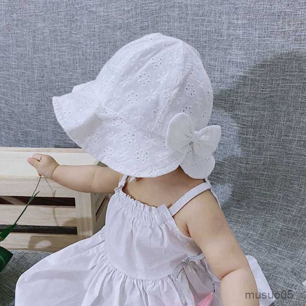 

caps hats new spring summer outdoor baby girls hat lace bowknot fisherman hat baby sun hat kids sun caps toddler sunscreen cap, Yellow