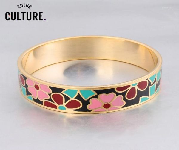 

bangle drop classic woman flower bracelets bangles for women mom jewelry year gifts18469203, Black