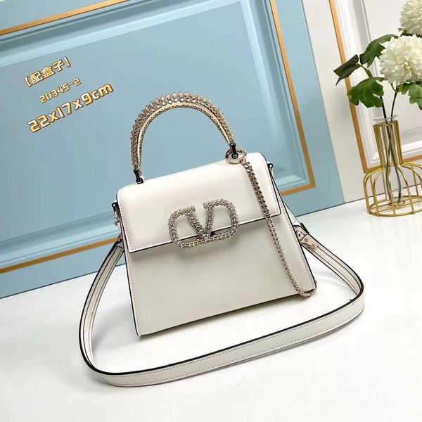 

bags luxurys handbag designer inlaid women diamond metal handle shaped portable shoulder crossbody women's chain hhsj yirw