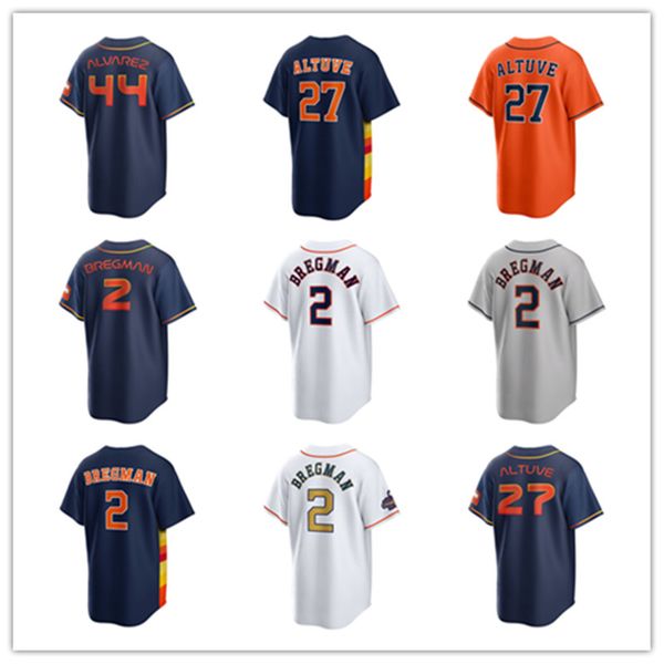 

houston custom astros jersey 2 alex bregman 44 yordan alvarez 27 jose altuve 7 craig biggio 5 jeff bagwell 34 nolan ryan 79 jose abreu baseb, Blue;black