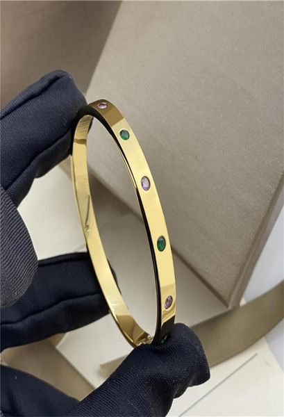 

exquisite bracelets designer bracelet charm bangle for women men whole jewellery fashion luxury jewelry gems bangles quality s9262178, Black