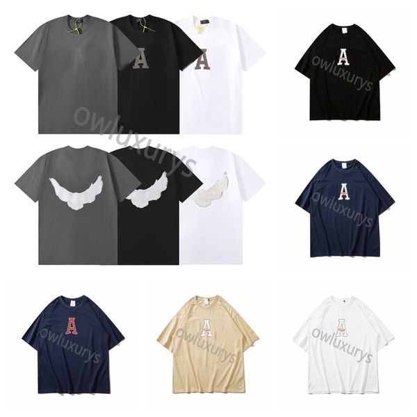 

2023 new mens womens designer t shirts printed fashion man t-shirt cotton galleryes casual tees short sleeve luxury hip hop depts streetwear, White;black