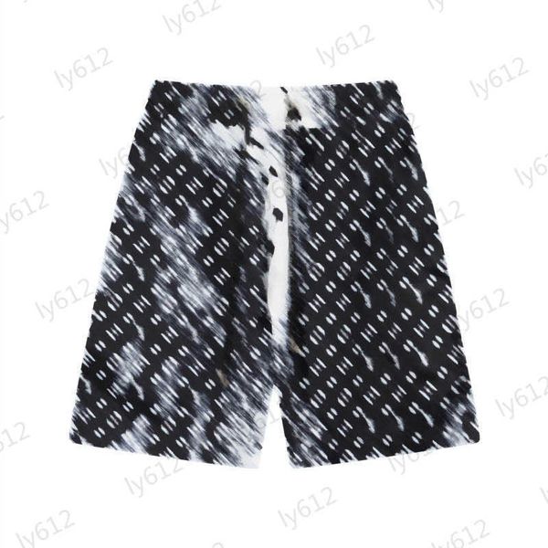 

luxury men shorts designer spring summer fashion casual loose fitting classic brand logo printed polyester fiber beach shorts male clothes p, White;black