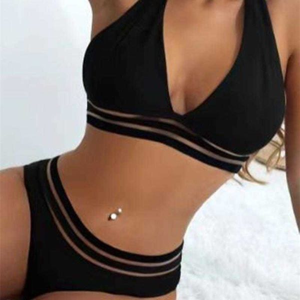 

black cloth nylon solid color high waist swimwear, White;black