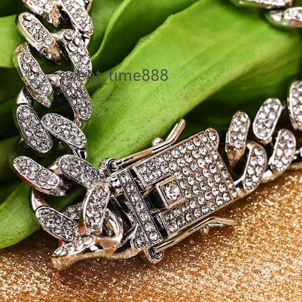 

2021 hiphop slay fashion style 925 sterling silver chain cuban bracelet