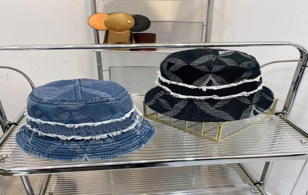 

bucket hat fashion cowboy hats patchwork flower print cap design for man woman 2 colors 847481, Blue;gray