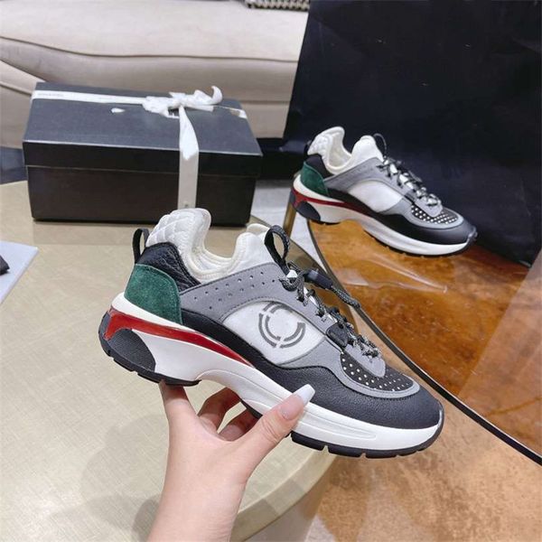 

luxury design bowling shoes channel 2023 fashionable men and women leather canvas letter logo casual outdoor sports running shoes 01-025