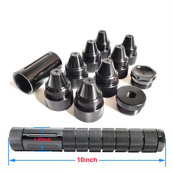 

10 inch 1/2x28 5/8x24 aluminum modular solvent trap mst kits cones cup