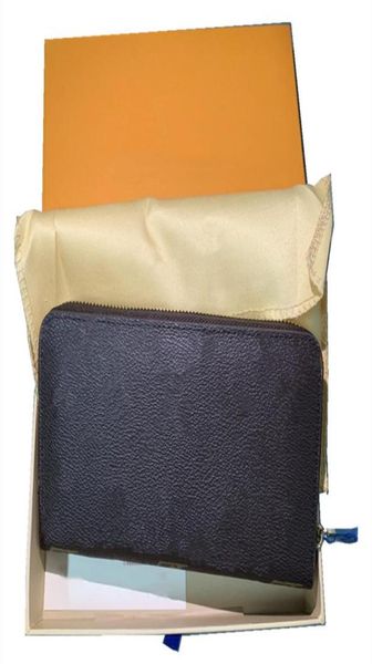 

wallets designer handbag single zipper women wallet credit mens genuine leather purse card holder long business zippy checkered ph2091339, Black