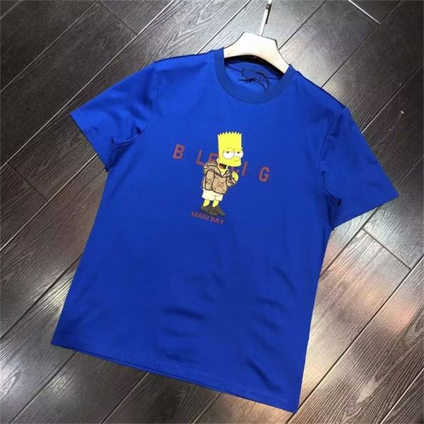 

summer women's t-shirt new cartoon animal print crewneck short sleeve fashion designer men's and women's casual size -xxxl g, White