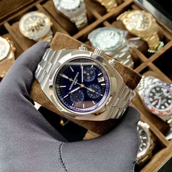 

chronograph luxury titanium men's mechanical watches tinss zhonghe brand new jiangshi seas fine steel blue mechanical men's watch, Slivery;brown
