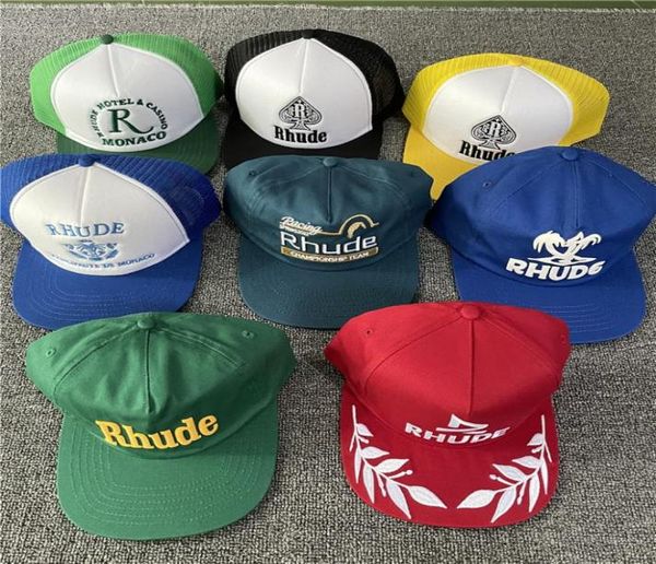 

green mesh patchwork baseball cap men women embroidery outdoor adjustable hat5641049, Blue;gray