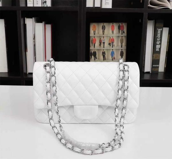 

designer handbag shoulder silver chain bag clutch flap highest quality totes bags wallet velour purse double letters hasp waist square strip