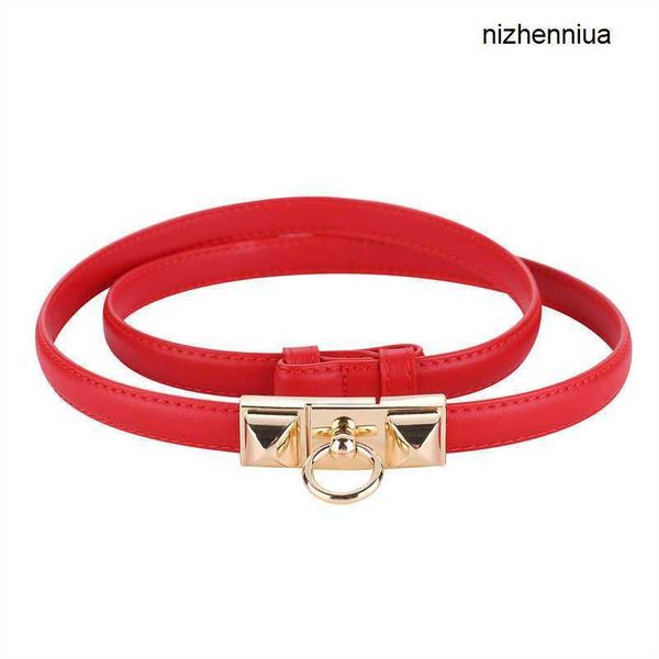 

hermm luxury belt simple cowhide thin waistband for women s decorative dress with versatile suit shirt sweater genuine leather small xsyr, Silver