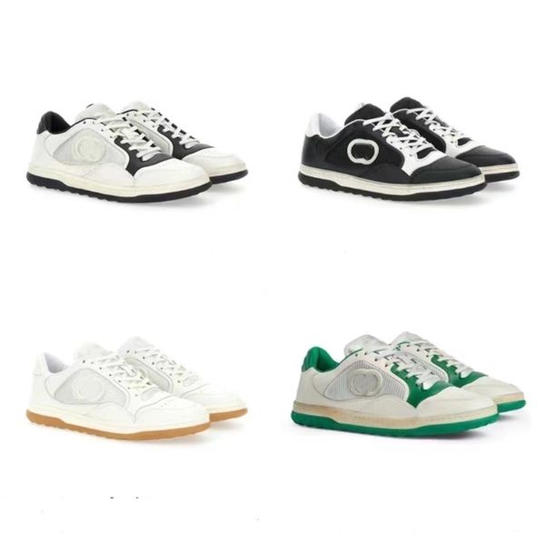 

mac80 men's sneakers casual shoes retro design white black leather double embroidered rubber sole lace-up flat italian creation shoe tr