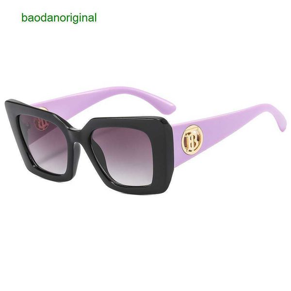 

burbrerys designer sunglasses cat's eye women's sunglasses large frame pc anti uv glasses b street shooting show kir7, White;black