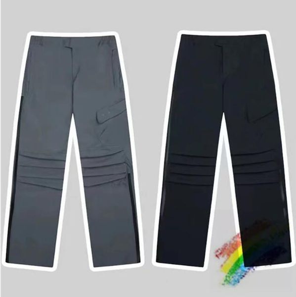 

2023ss sweatpants men women zipper straight leg pants trousers, Black;brown