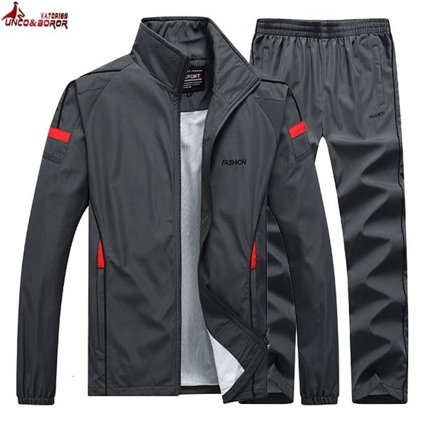 

men's tracksuits men's sportswear tracksuit men hoodies 2 pcs set mens sweat suit sweatshirts pants male jogging fitness training, Gray