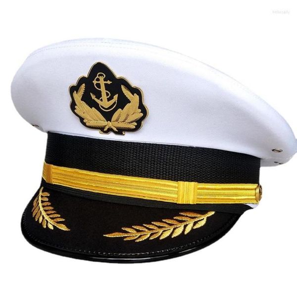 

berets us navy caps us army military yacht captain hat sailor officer visor ship cap boat hats for kid men women2653202, Blue;gray