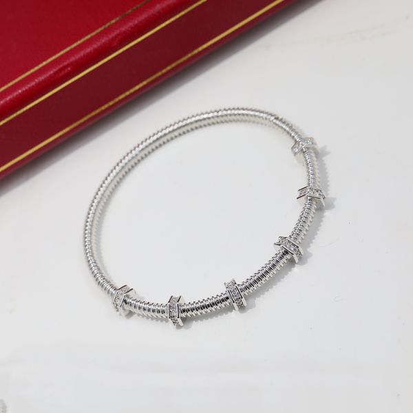 

bangle in2023 star eb772517266cn bracelet mobile platinum jewellery dating cute fashionable versatile bamboo bracelet 230506, Black