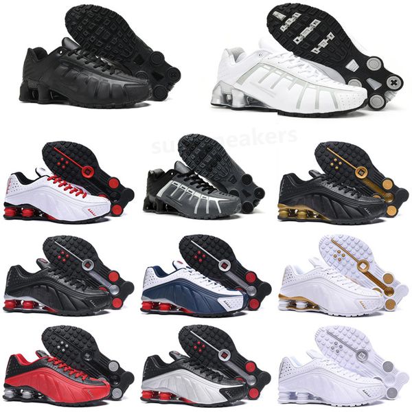 

design 2022 r4 men sports running shoes triple black white deliver oz nz 802 809 sneakers trainers zapatillas rg01