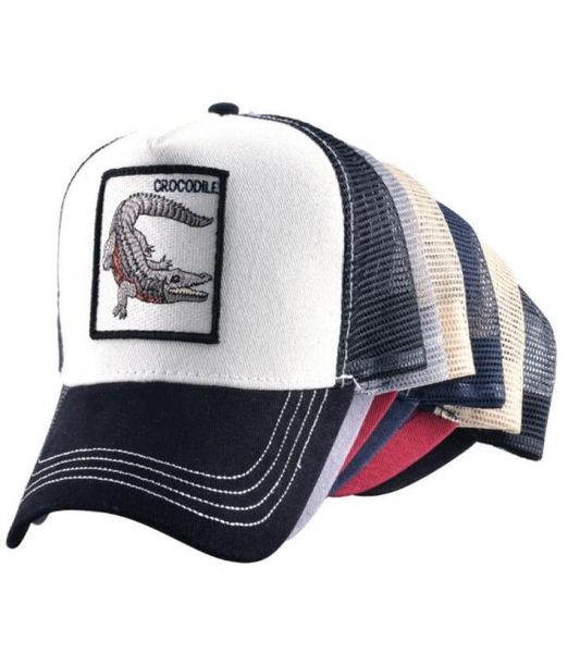 

fashion animal embroidered baseball caps man truck driver cap lady039s hat outdoor net hats 5pcslot5902485, Blue;gray