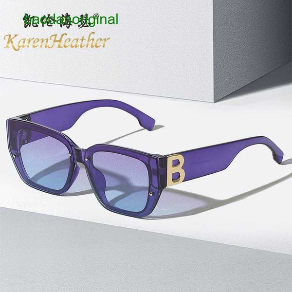 

burbrerys designer sunglasses new modern bshaped small frame sunglasses ins style personalized versatile street, White;black