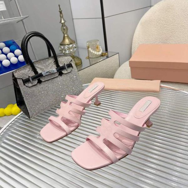 

fashion women sandals pumps senior gilda glass 65 mm mules italy delicate square toe slingback leather more strap stylist family banquet hig, Black
