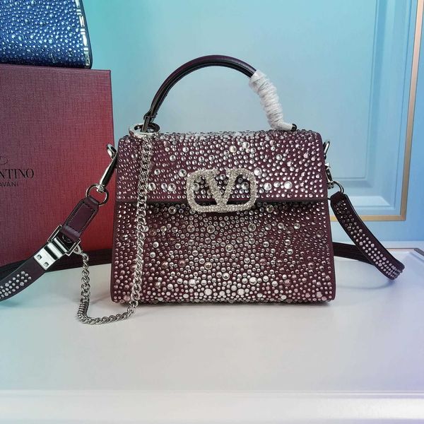 

designer coming bags luxurys diamond handbag inlaid mini crystal metal chain shoulder crossbody hp0a
