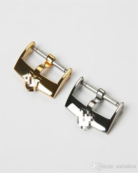 

fashion brand watch buckle omega butterfly replacement 316 stainless steel steel strap buckle 16 18 20mm32225969139, Black;brown