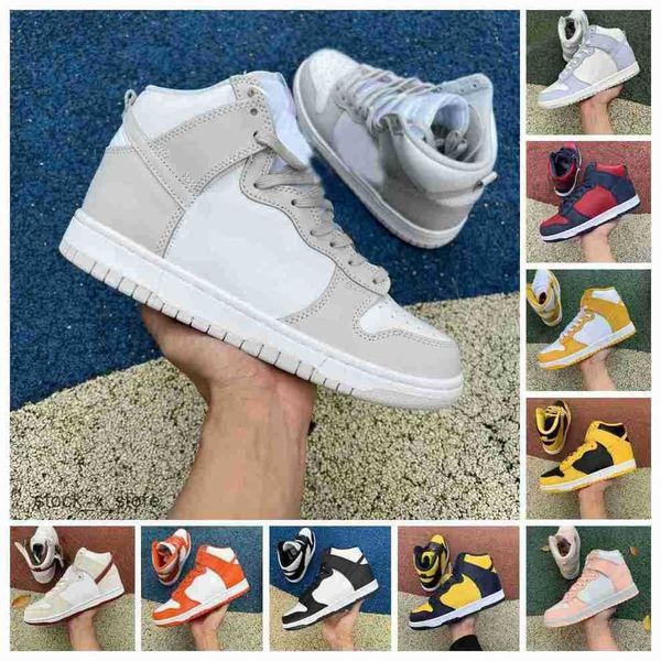 

designer dunks high casual shoes mens women michigan panda red game royal chicago active fuchsia fragment aluminum vast grey sbdunk unc
