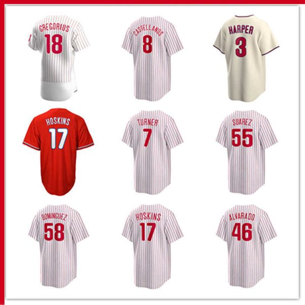 

philadelphia custom phillies jersey 8 nick castellanos 7 trea turner 3 harper 17 rhys hoskins ranger suarez seranthony dominguez jose alvara, Blue;black