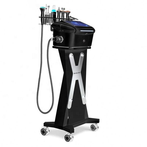 

10 in 1 hydrogen oxygen( h2-o2) vacuum rf galvanic multi-functional beauty equipment for salon use with ce, Black;white