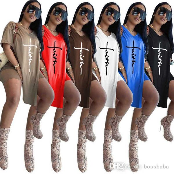 

women tracksuits casual printing round neck split mid length shorts two piece set, Gray