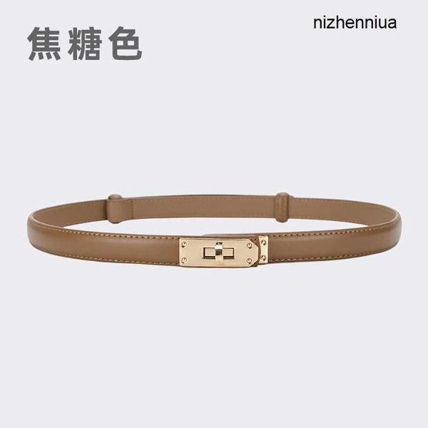

hermm luxury belt versatile women belt h family simple matching dre wait decoration buckle hp99, Silver