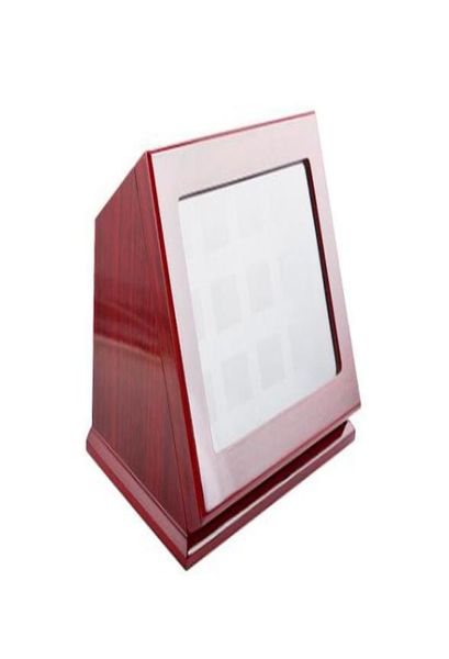 

fashion jewelry box championship rings wooden display case shadow box without rings 12 slots rings are not included1992141, Black;white