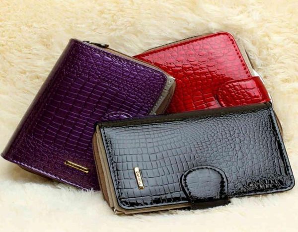 

fashion ladiess short pu leather multi card patent zipper buckle lady wallet money clip exquisite bags5836602, Black